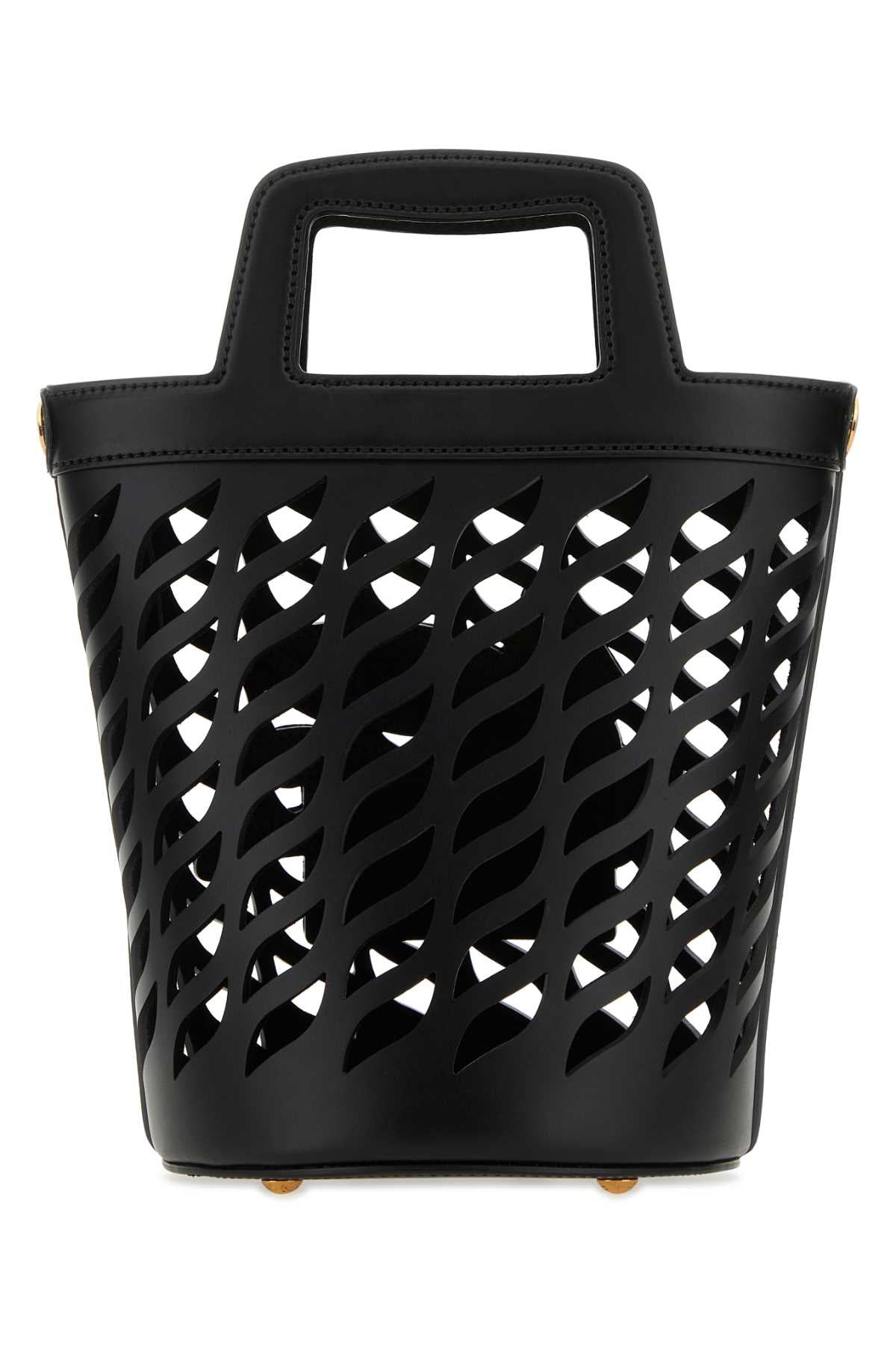 Etro Women Black Leather Coffa Bucket Bag - JUSTLUXURY