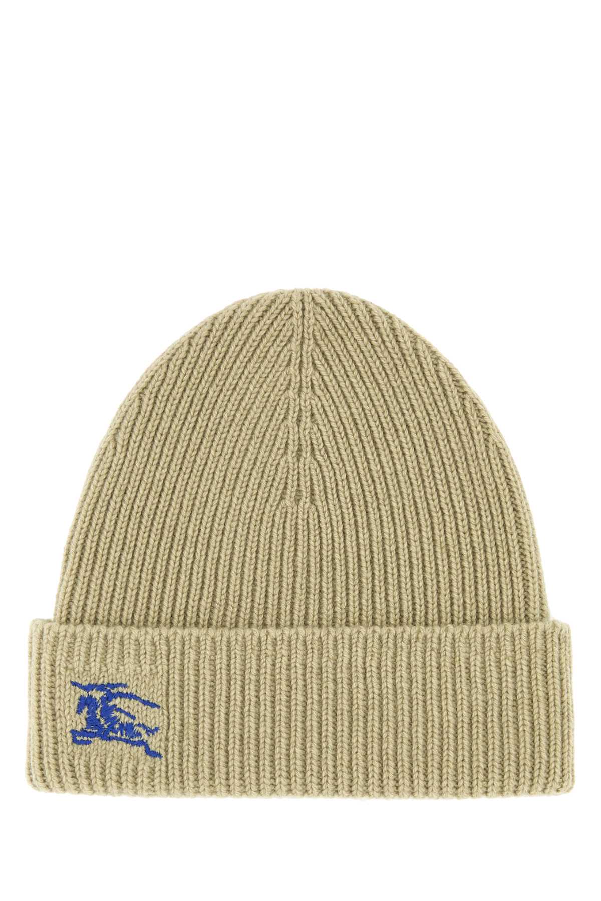Burberry Women Khaki Cashmere Beanie Hat - JUSTLUXURY