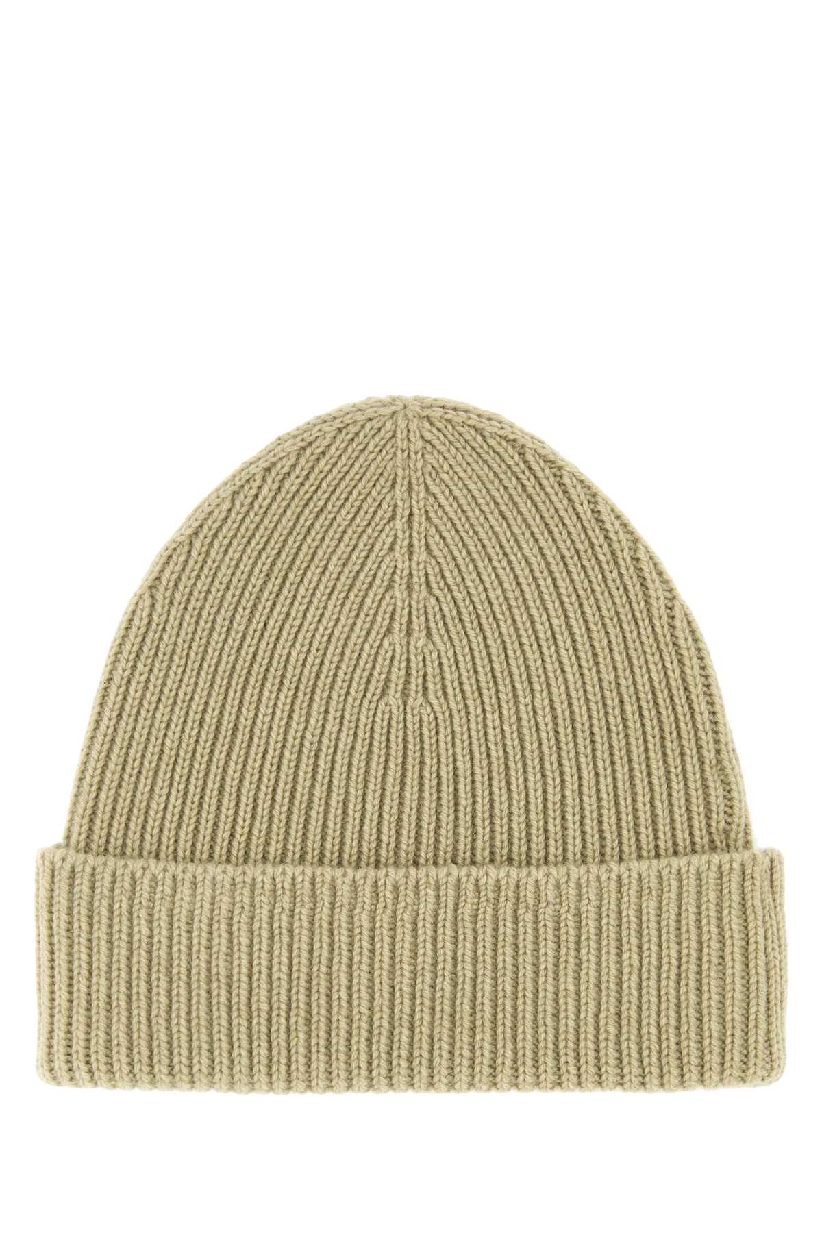 Burberry Women Khaki Cashmere Beanie Hat - JUSTLUXURY