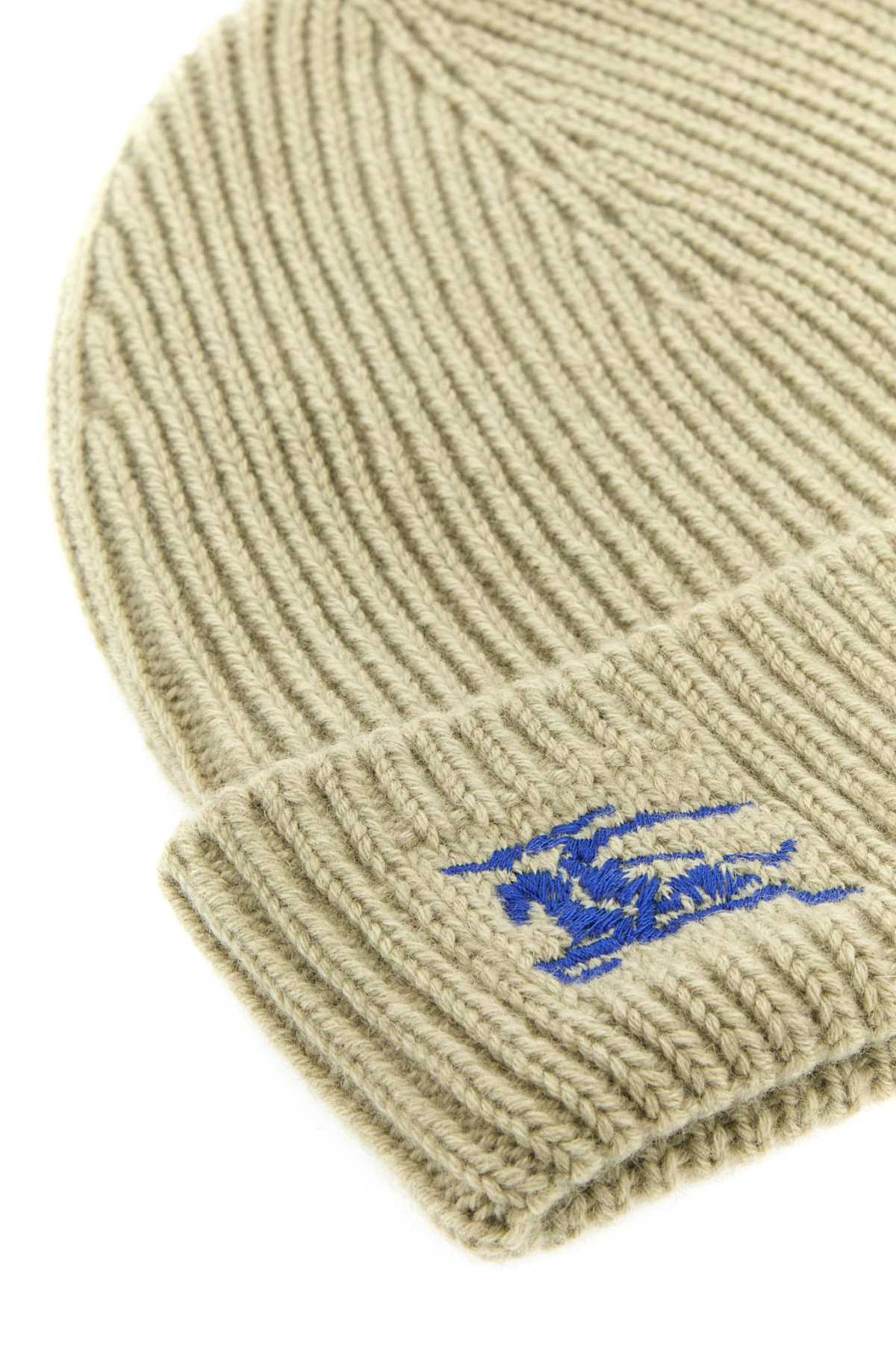 Burberry Women Khaki Cashmere Beanie Hat - JUSTLUXURY