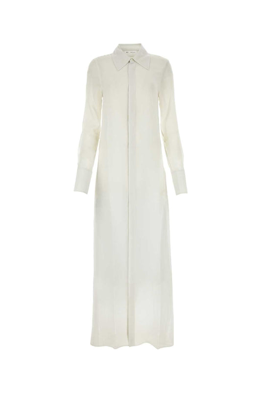Ami Women Chalk Crepe Shirt Dress