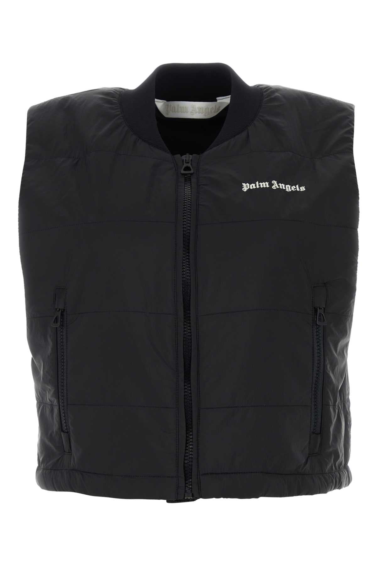 Palm Angels Women Black Nylon Vest