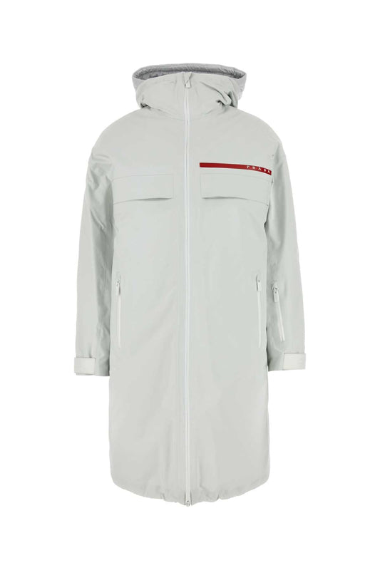 Prada Women Chalk Re-Nylon Padded Jacket