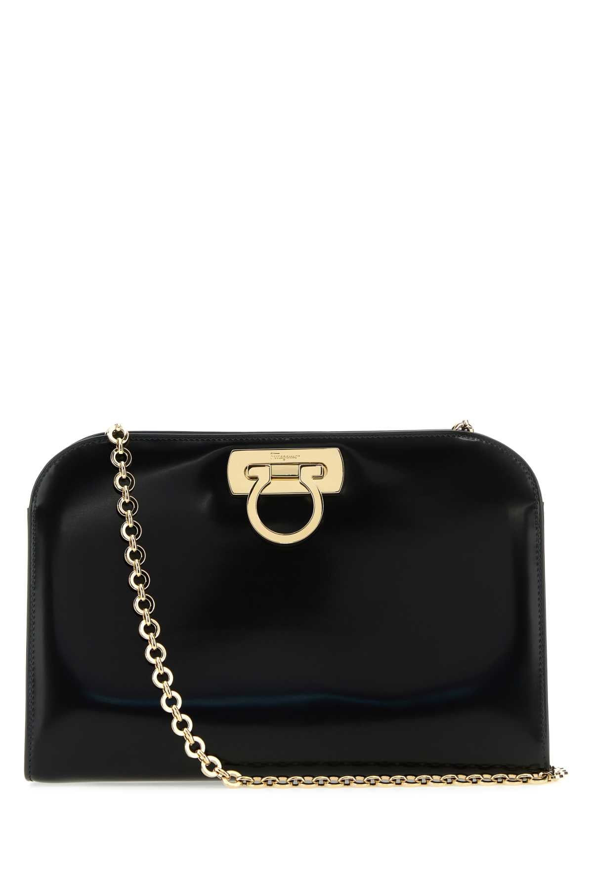 Salvatore Ferragamo Women Black Leather Clutch