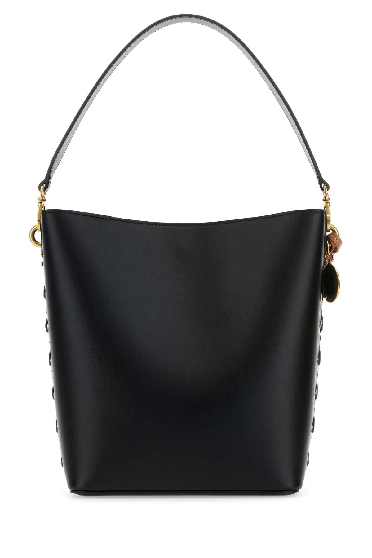 Stella Mccartney Women Black Alter Mat Frayme Bucket Bag
