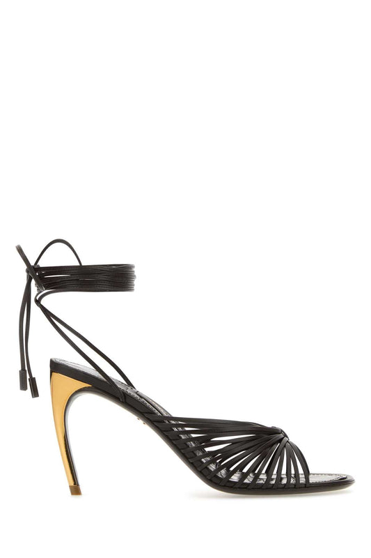 Salvatore Ferragamo Women Dark Brown Leather Atena Sandals