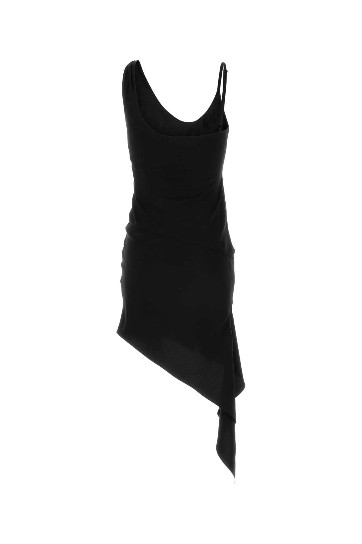 Courreges Women Black Polyester Mini Dress