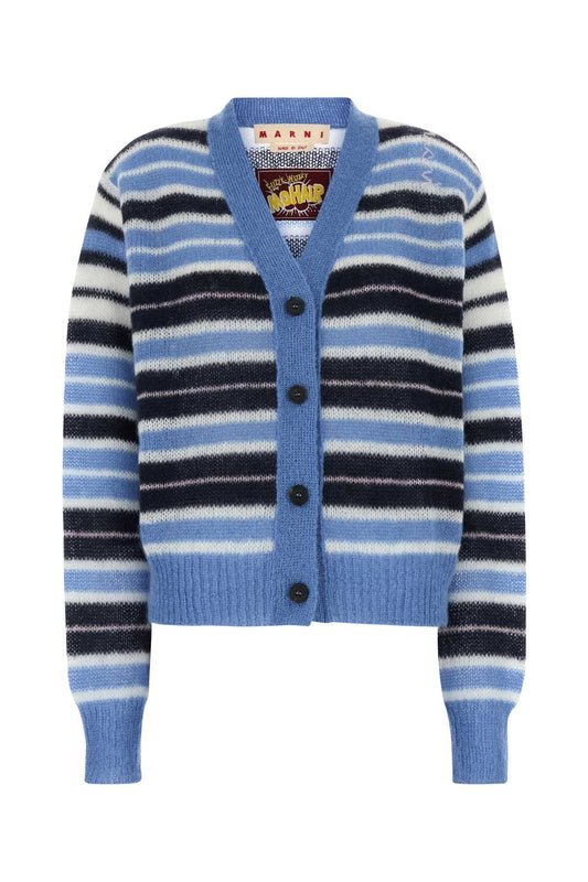 Marni Women Multicolor Mohair Blend Cardigan