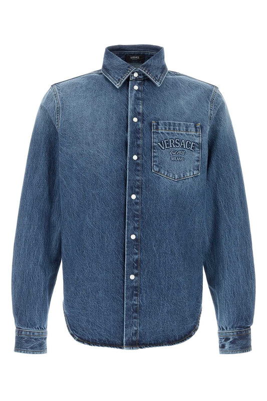 Versace Men Denim Shirt
