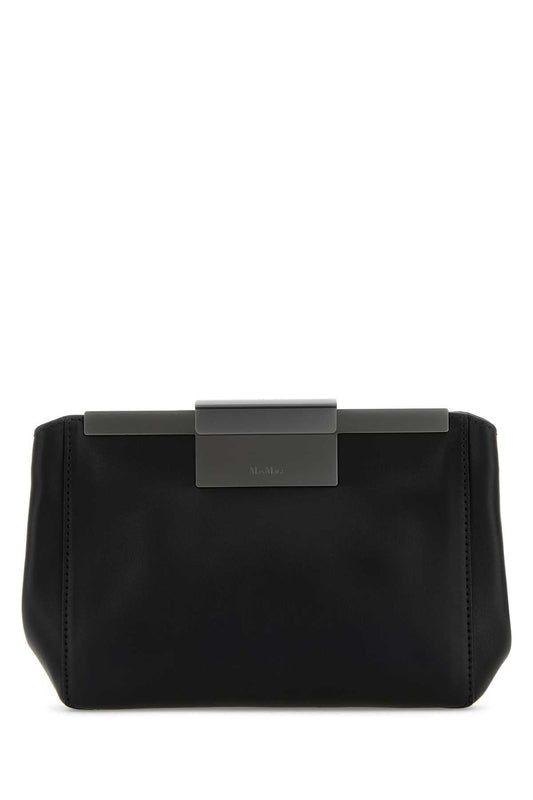 Max Mara Women Black Leather Belt Bag