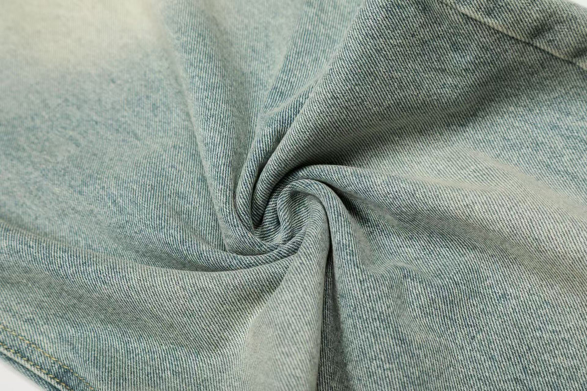 Retro Washed Wide-Leg Baggy Jeans