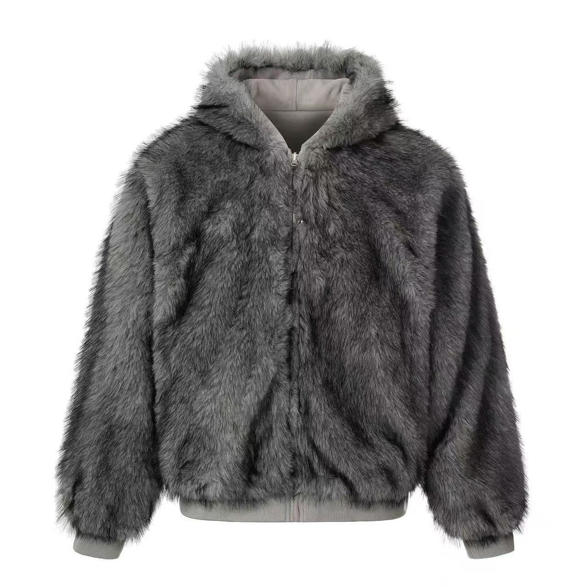 Faux Fur Old-Money Reversible Hooded Coat