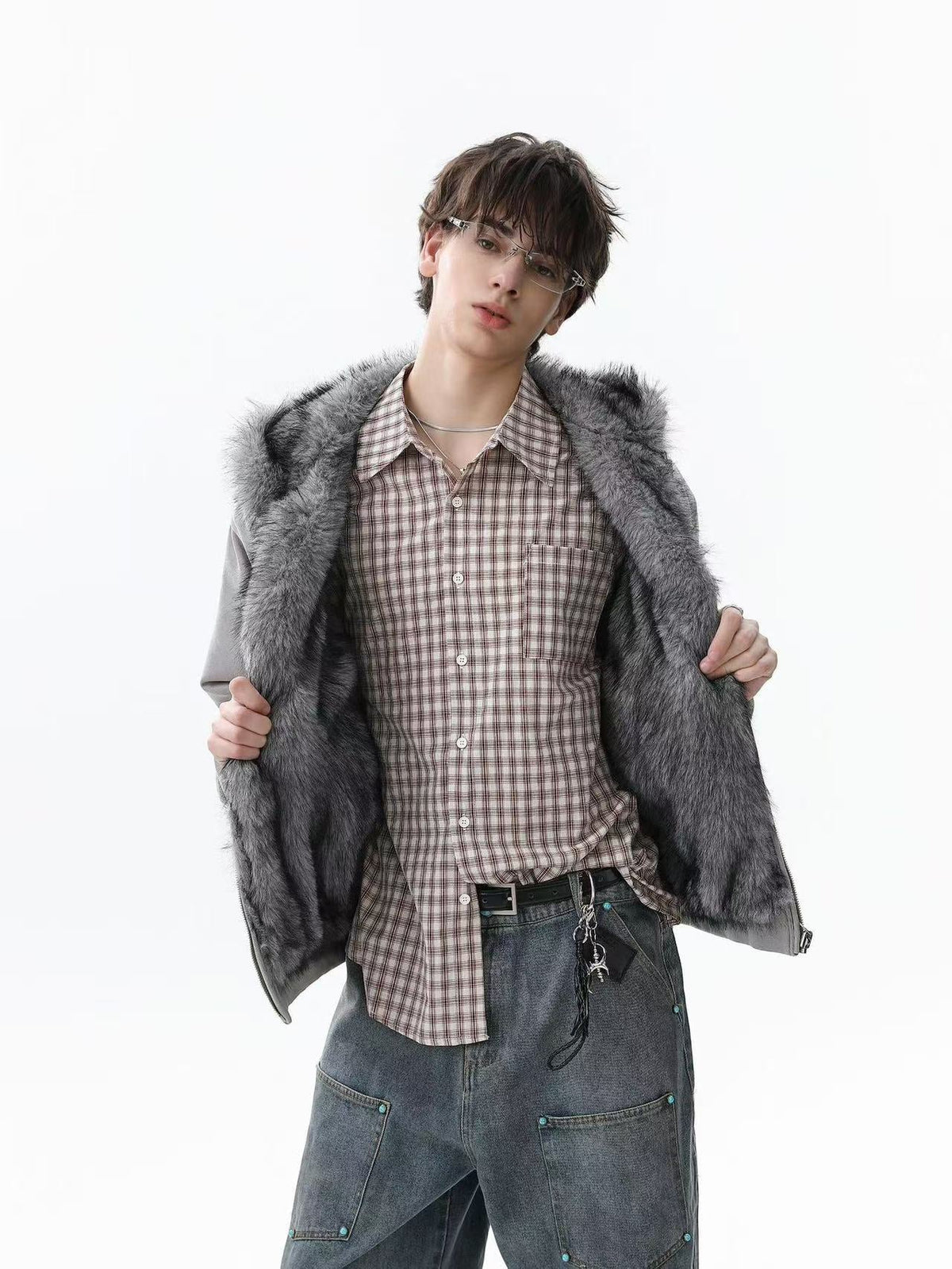 Faux Fur Old-Money Reversible Hooded Coat