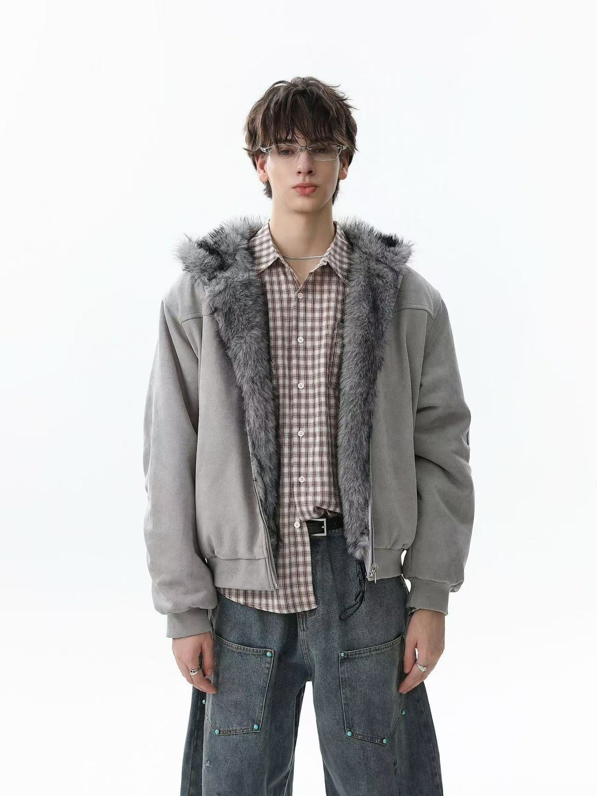 Faux Fur Old-Money Reversible Hooded Coat