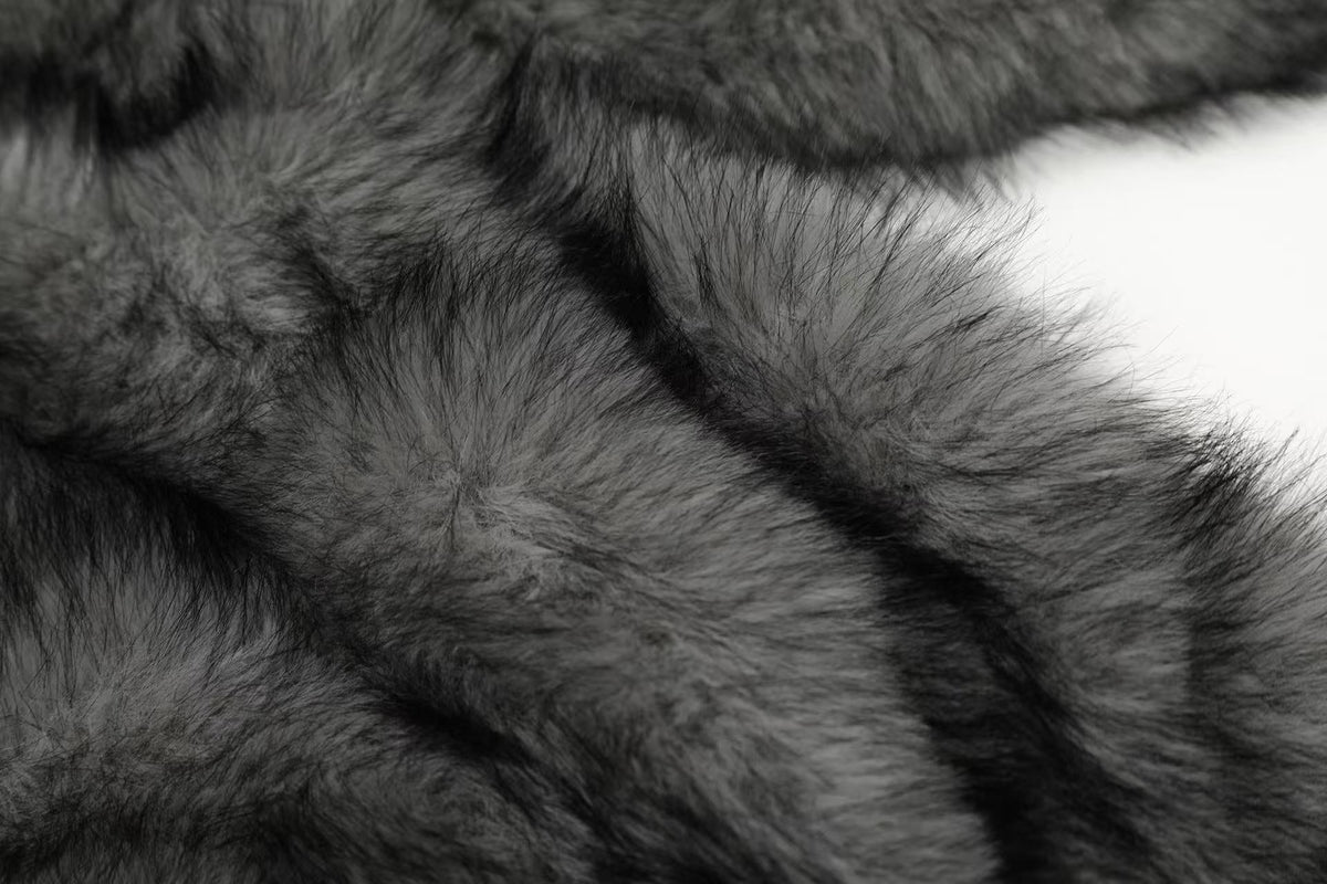 Faux Fur Old-Money Reversible Hooded Coat