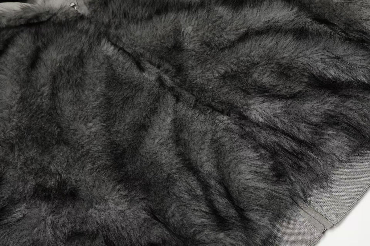 Faux Fur Old-Money Reversible Hooded Coat