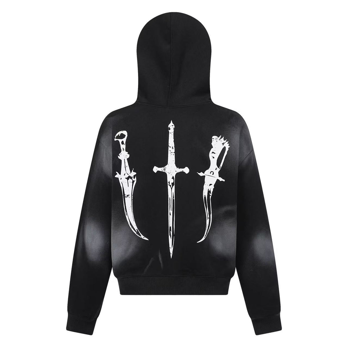 Street Style Retro Printed Zip-Up Hoodie