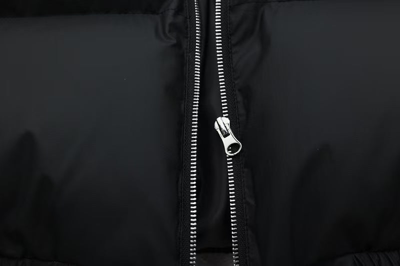 Detachable-Fur-Collar Padded Hooded Jacket