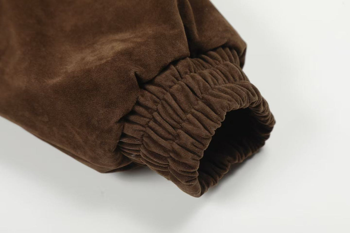 Vintage Faux-Fur Collar Hooded Jacket