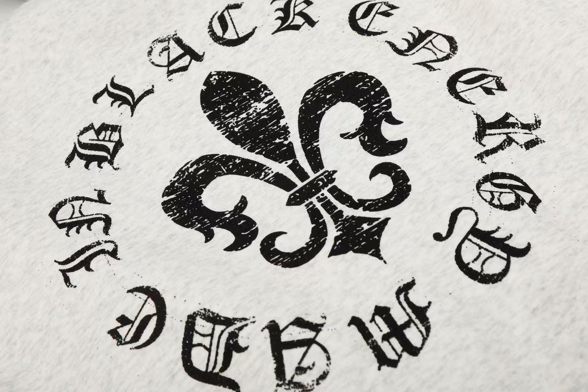 Letter-Print Plush Hooded Jacket