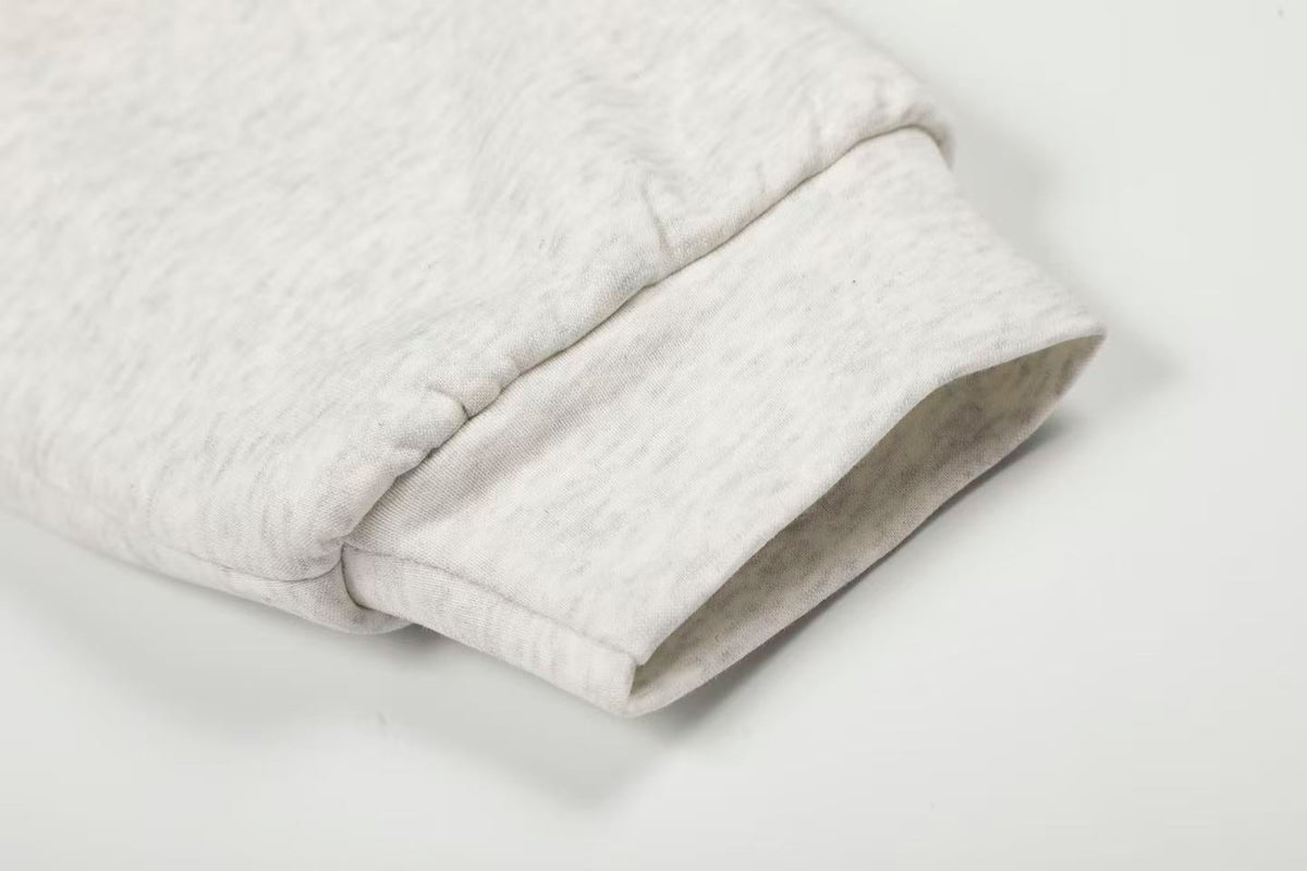 Letter-Print Plush Hooded Jacket