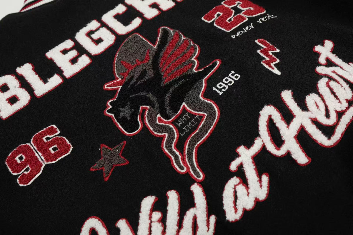Vintage Embroidered Baseball Jacket