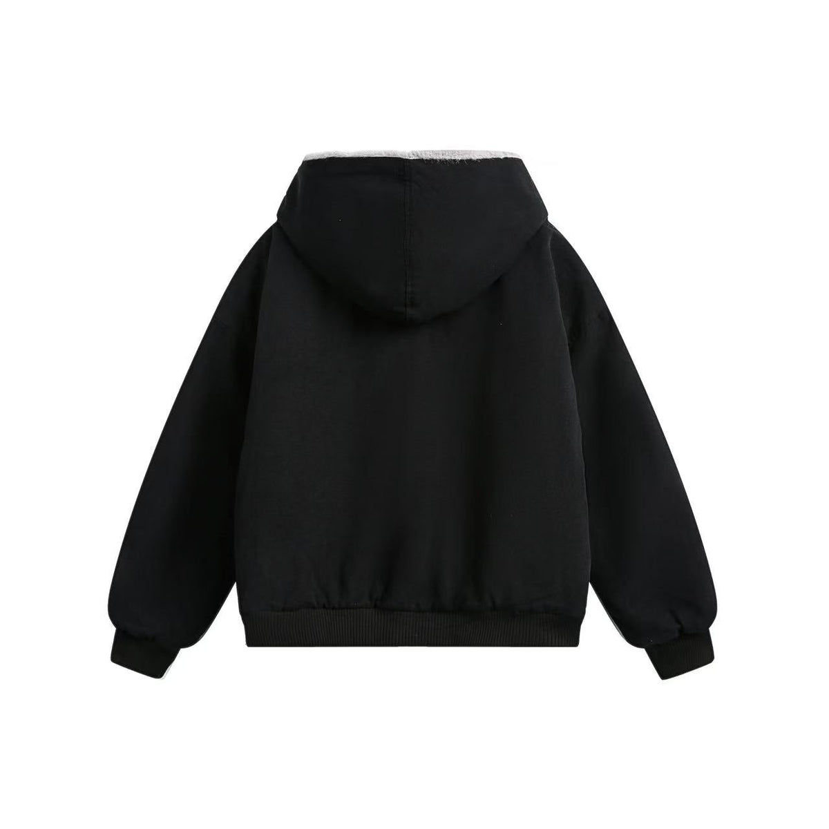 Clean-Fit Faux-Fur Hooded Jacket