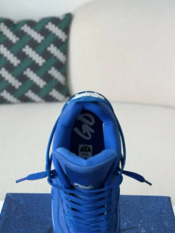 Air Jordan 4 x Nigel Sylvester “Brick By Brick” Sneakers – Blue