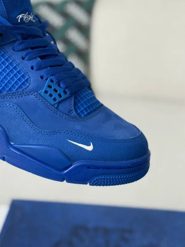Air Jordan 4 x Nigel Sylvester “Brick By Brick” Sneakers – Blue