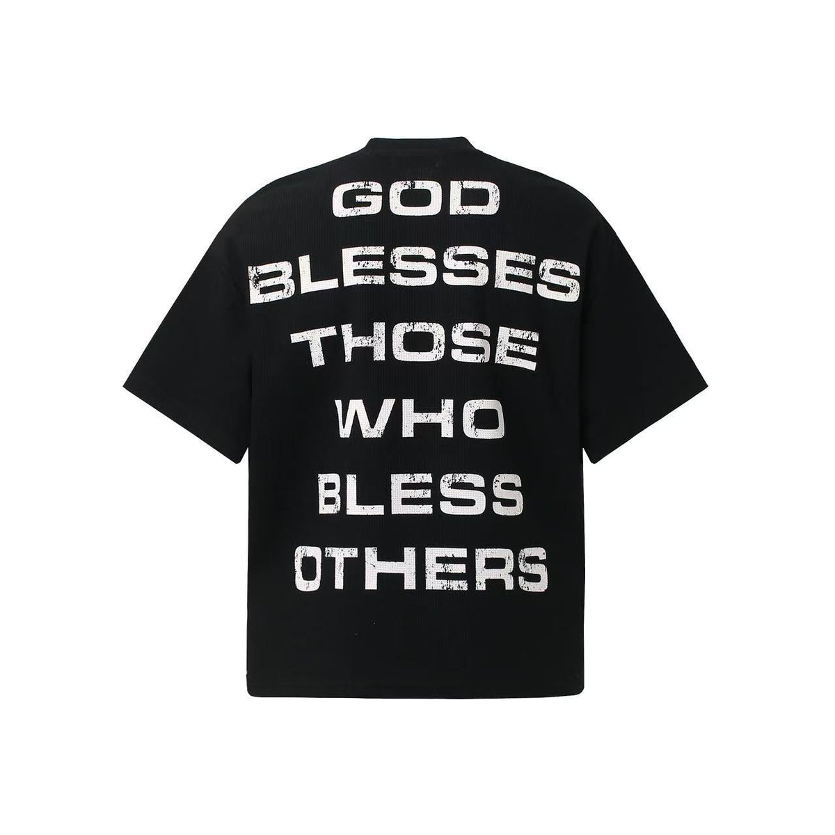 Streetwear Red Cross Print Short Sleeve