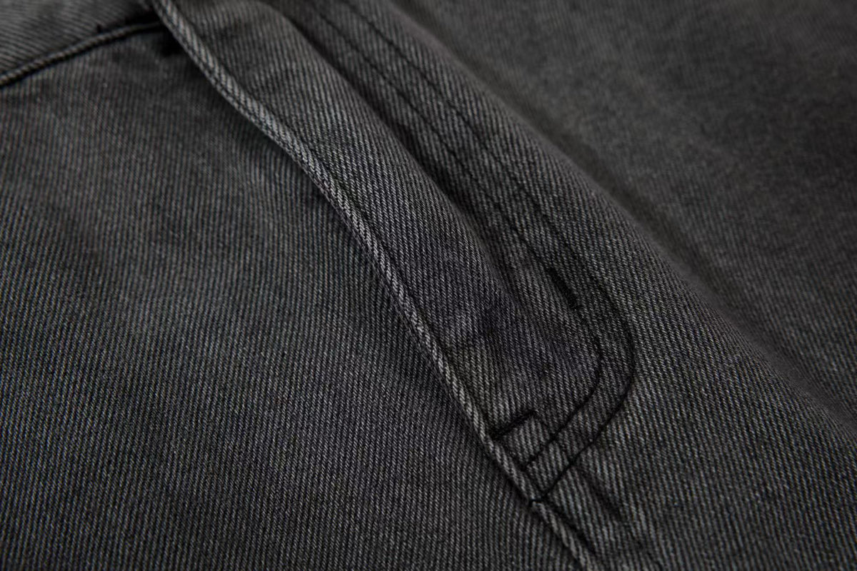 Distressed Stitch Wide-Leg Jeans