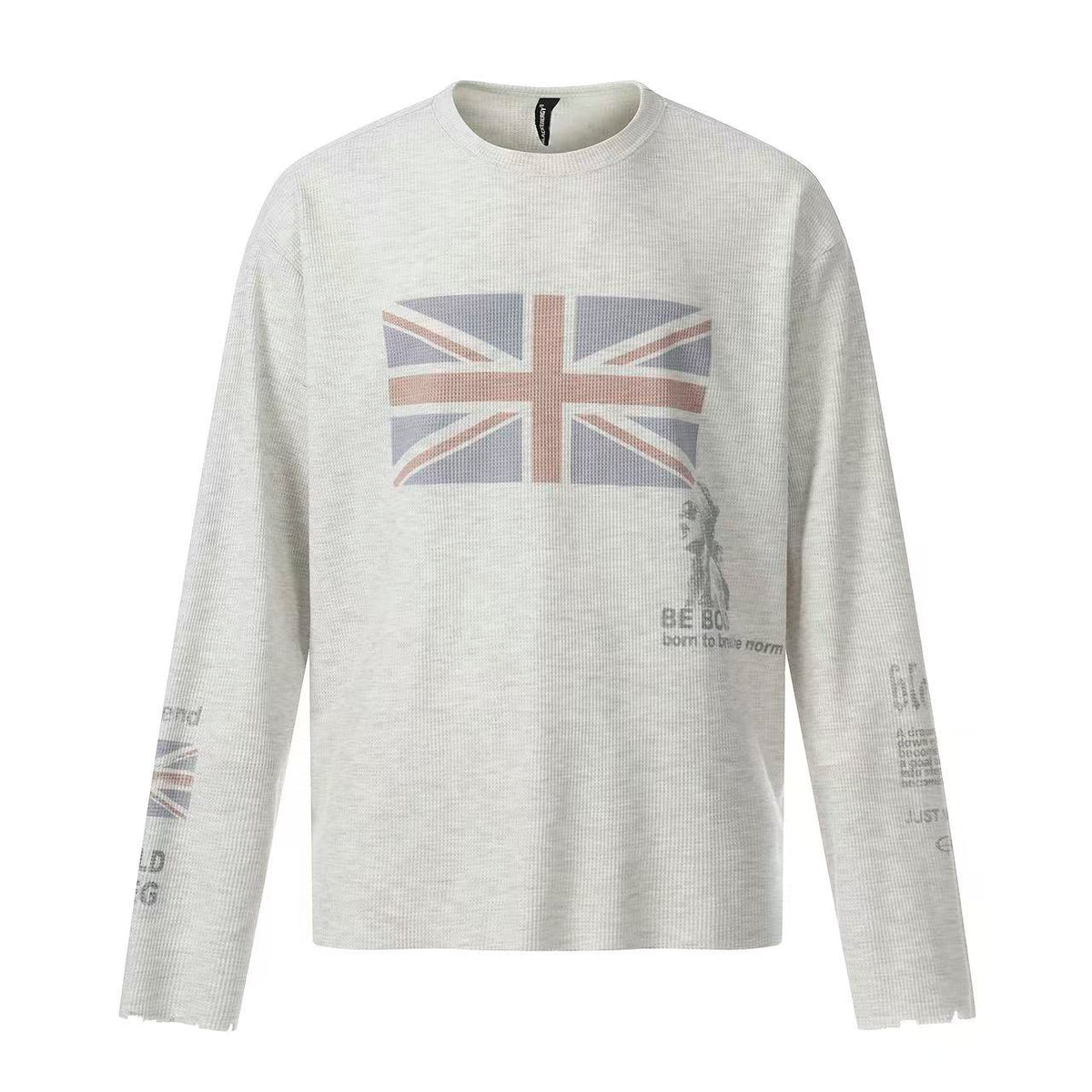 Streetwear Flag-print Long Sleeve