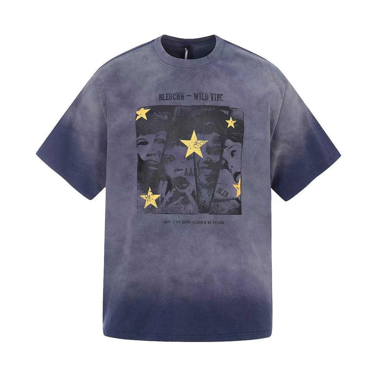 Streetwear Tie-dye Print Short Sleeve