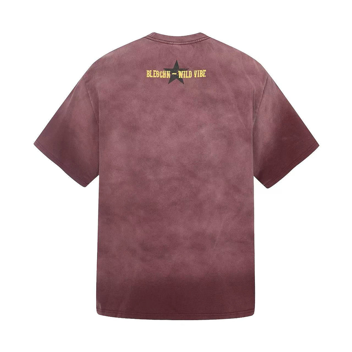 Streetwear Tie-dye Print Short Sleeve