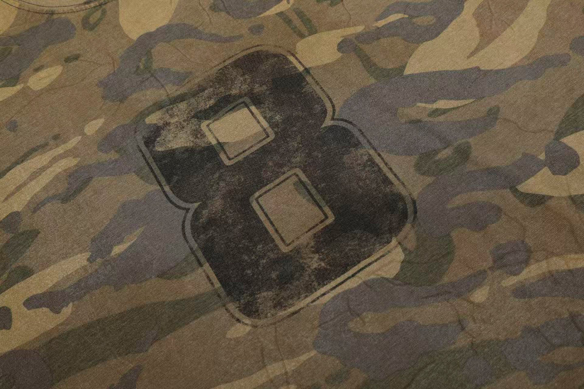 Streetwear Camo Number Print Long Sleeve