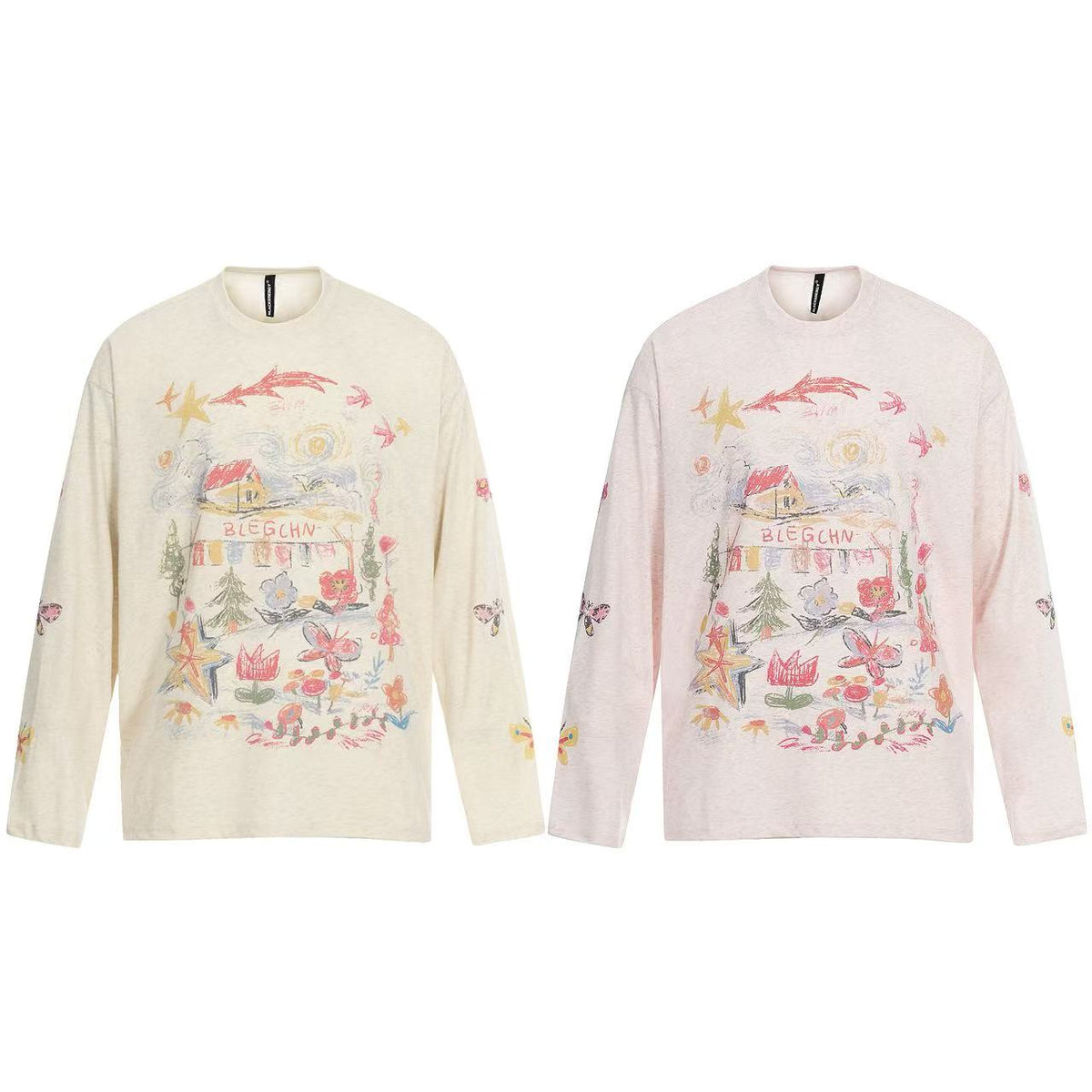 Streetwear Print Long Sleeve