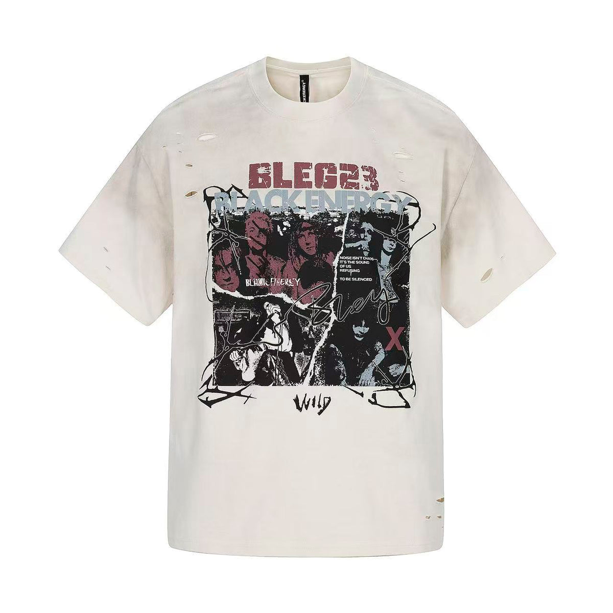 Streetwear Punk Print Short Sleeve