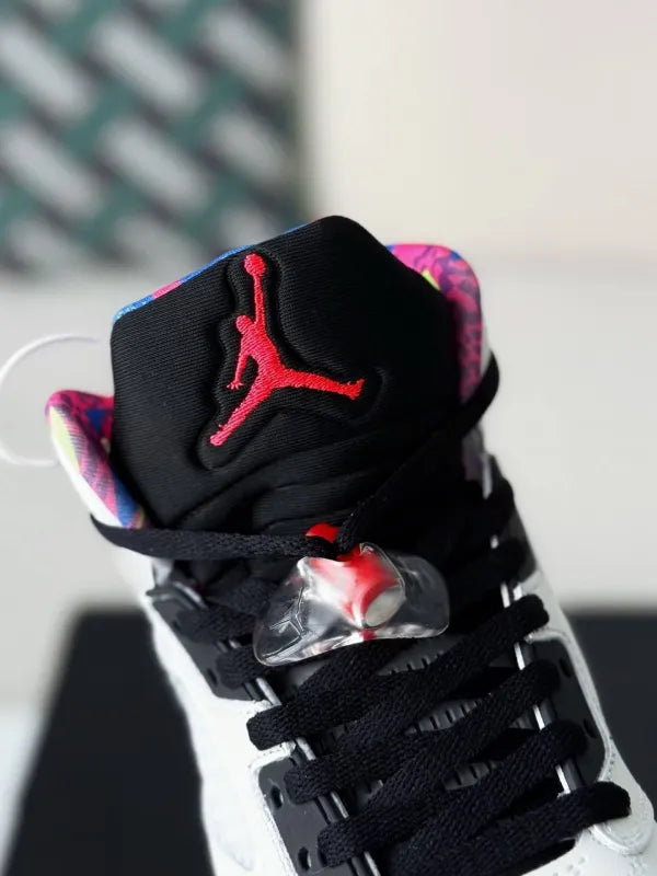 Air Jordan 5 Retro “Alternate Bel-Air” Sneakers – White, Purple & Multi-Color