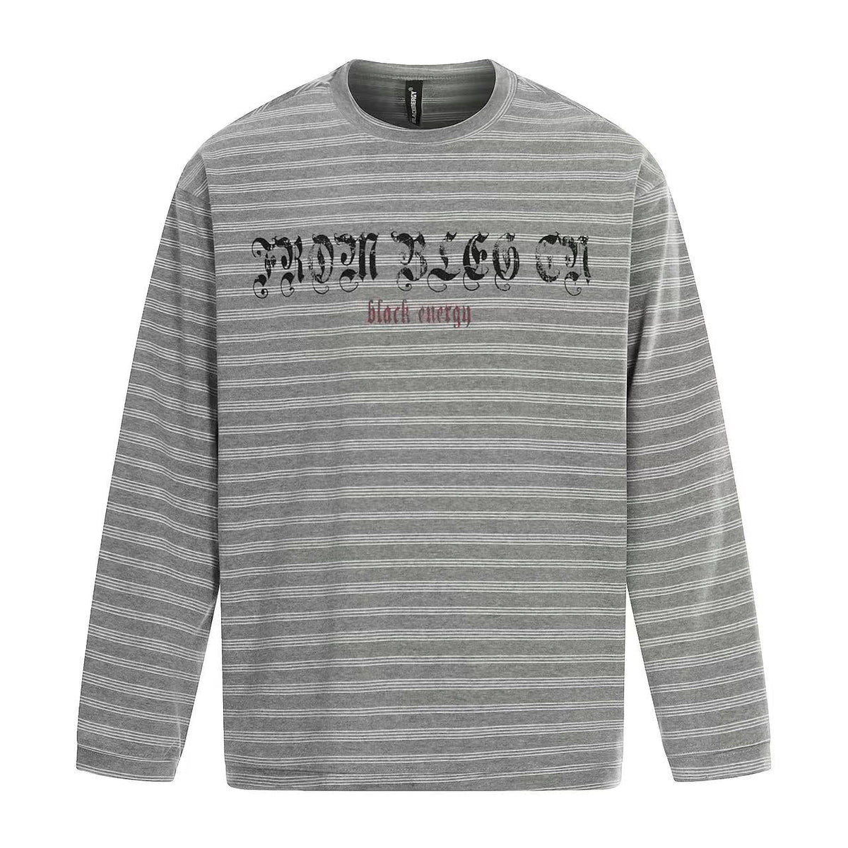Streetwear Striped Print Long Sleeve
