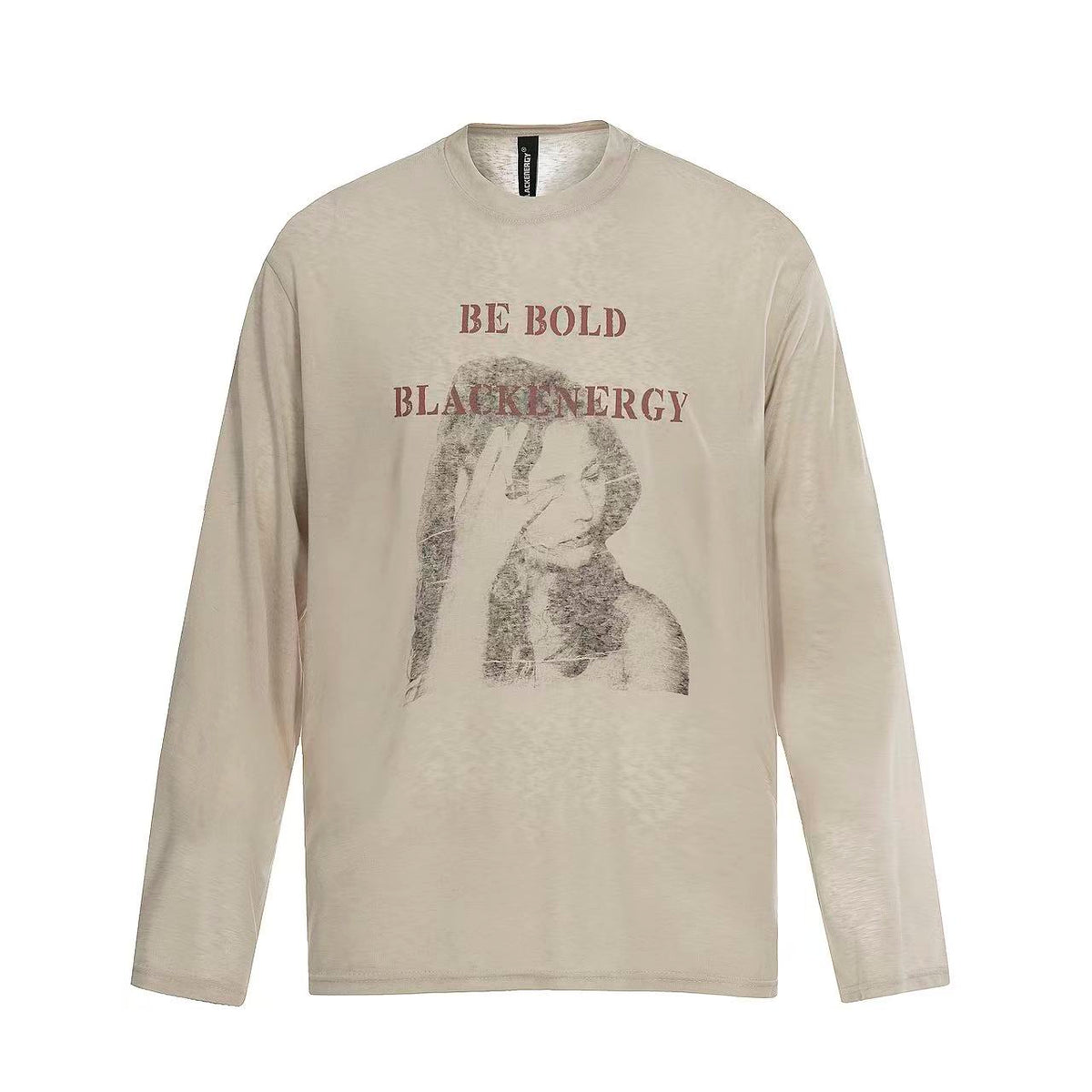 Streetwear Face Print Long Sleeve