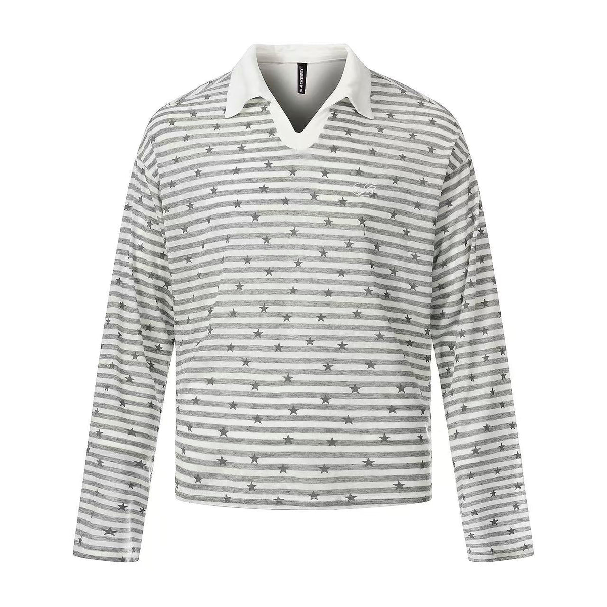 Striped Star Print Long Sleeve