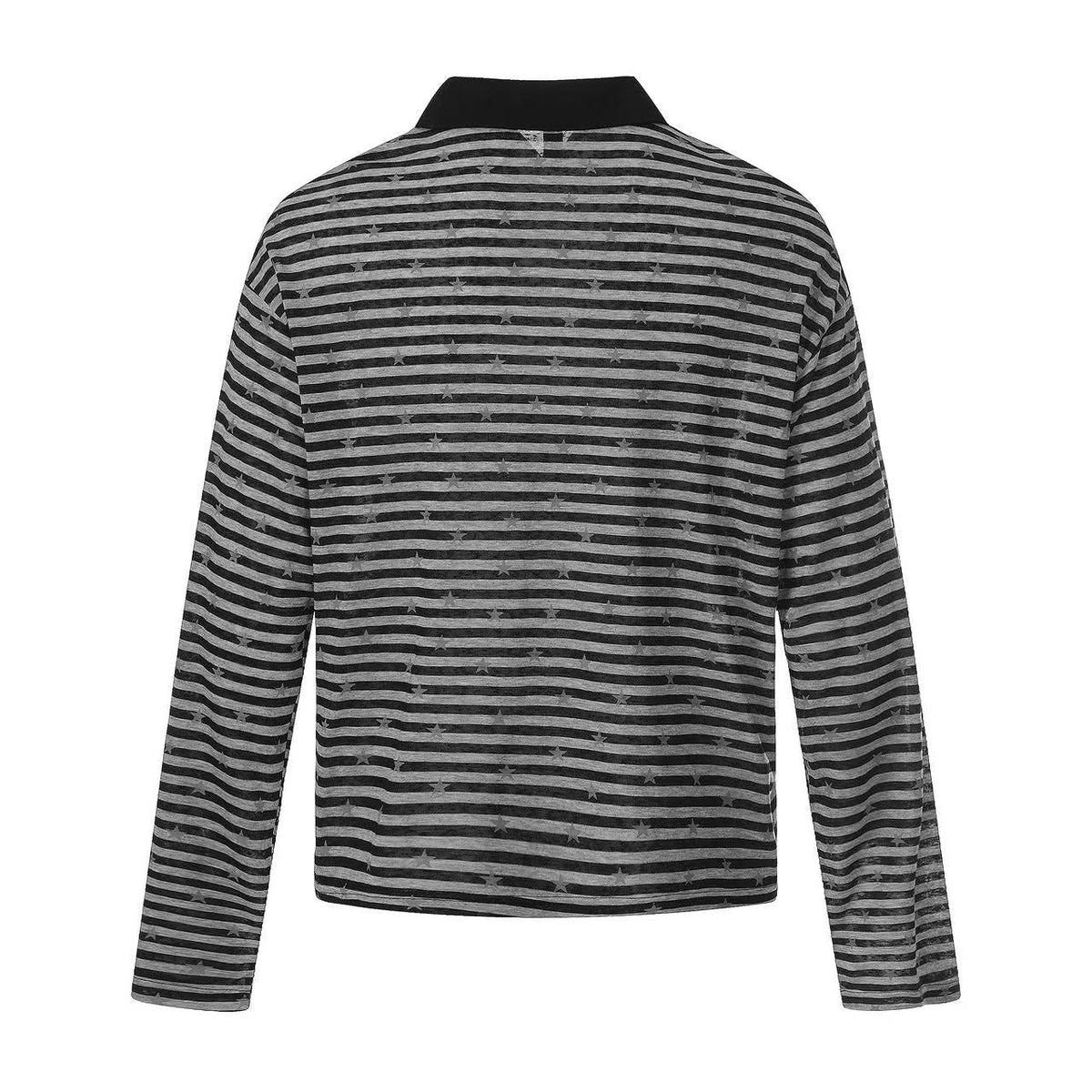 Striped Star Print Long Sleeve