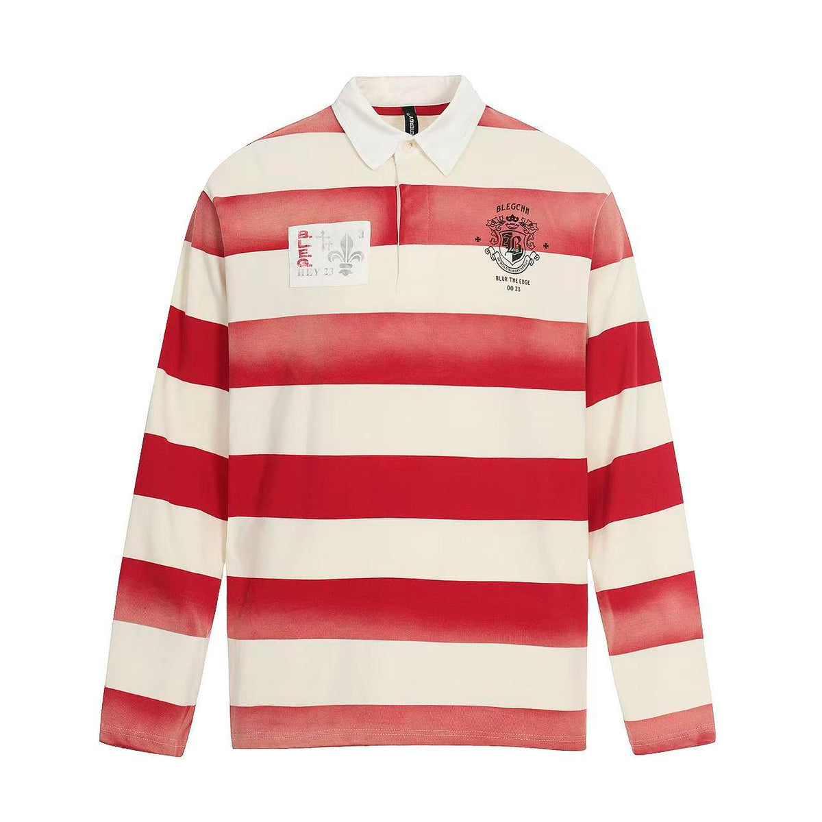 Streetwear Striped Print Long Sleeve