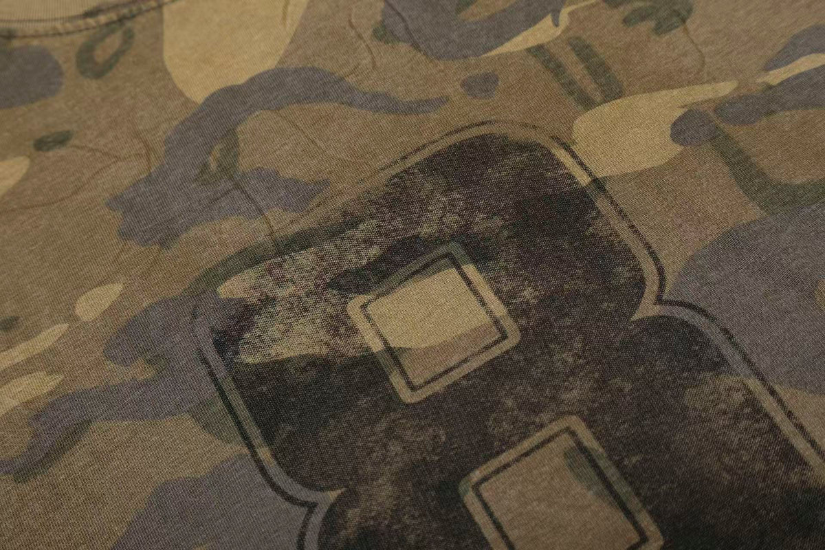 Streetwear Camo Number Print Long Sleeve