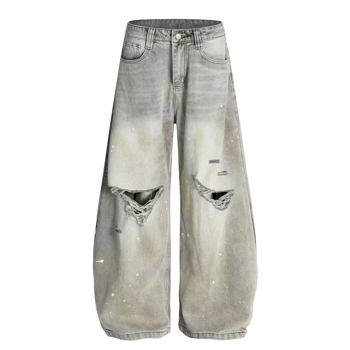 Vintage Washed Ripped Distressed Baggy Jeans