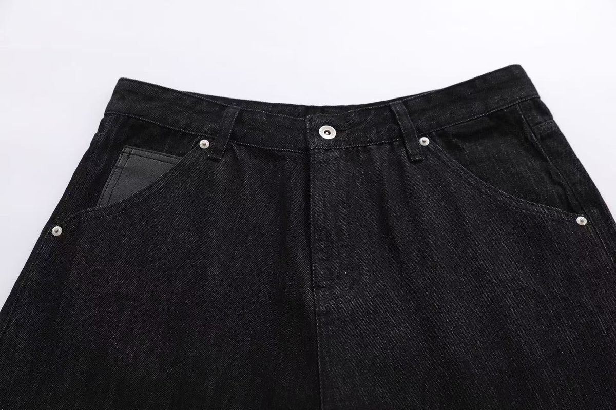 Vintage Baggy Wide-Leg Denim Jorts
