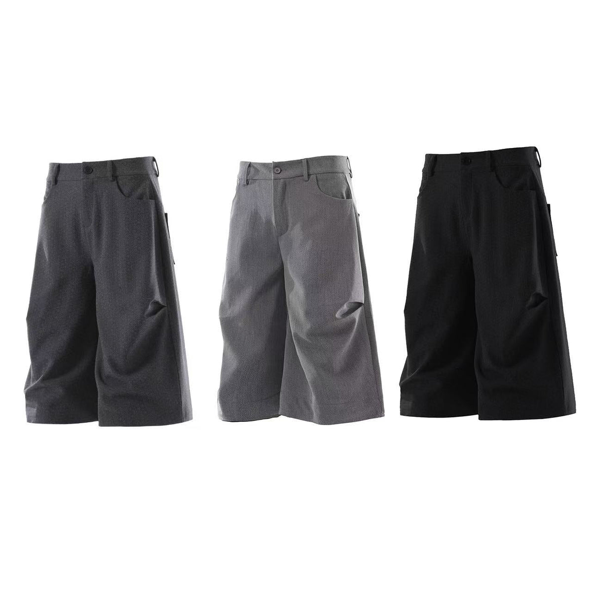 Oversized High-Waist Wide-Leg Shorts