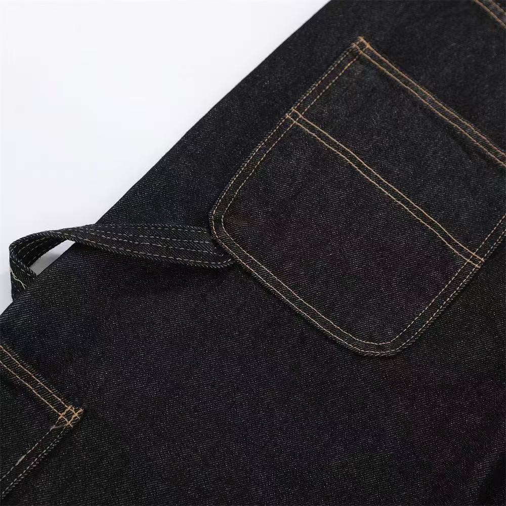 Vintage Contrast Carpenter Wide-Leg Jorts