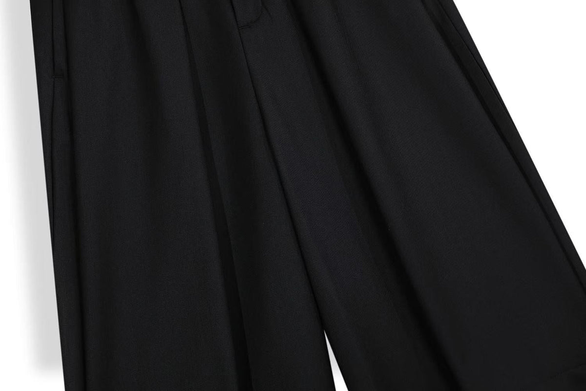 Streetwear Clean-Fit Wide-Leg Shorts