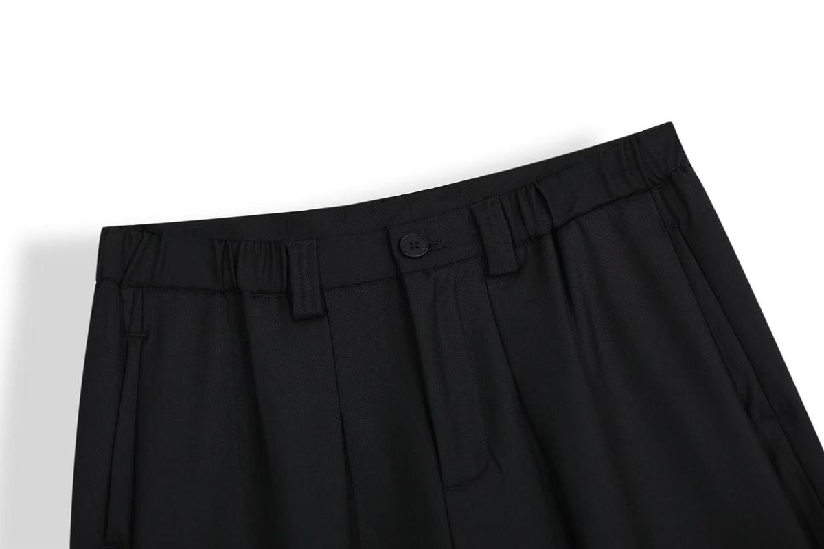 Streetwear Clean-Fit Wide-Leg Shorts